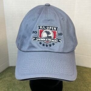 US Open 2010 Pebble Beach Golf Cap Hat USGA Member Blue Adjustable